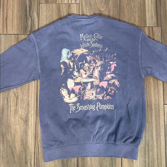 H&M Purple Graphic Sweatshirt Smashing Pumpkins - Picture 4 of 4